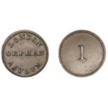 London, Clapton, London Orphan Asylum, copper, legend, rev. 1, 18mm, 2.41g (W â€“; D & W 253/3...