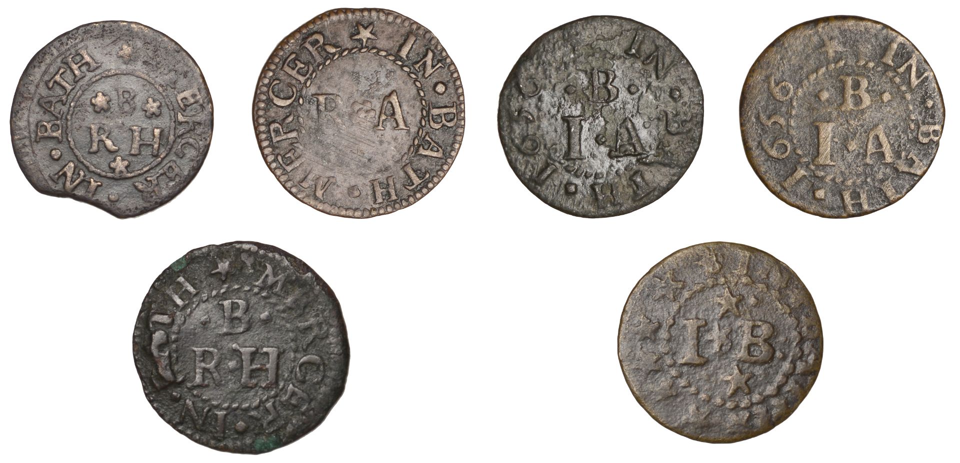 17th Century Tokens, SOMERSET, Bath, Richard Abbott, Farthing, 0.77g/6h (DY 5:1; N â€“; BW. 7)... - Bild 2 aus 2