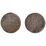 Upper Dean, Robert Day, Halfpenny, 1668, 1.55g/9h (GO 99; N â€“; BW. 99). Mediocre Â£15-Â£25