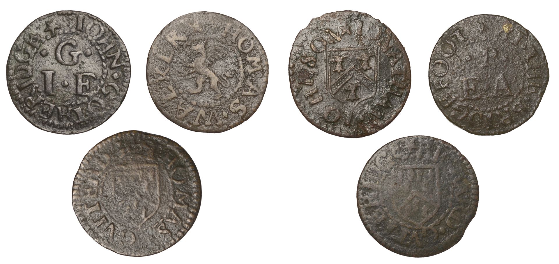 Ware, John Gotheridge, Farthing, 1.02g/6h (N 2289; BW. 204); Richard Gutteridge, Farthing, 1...