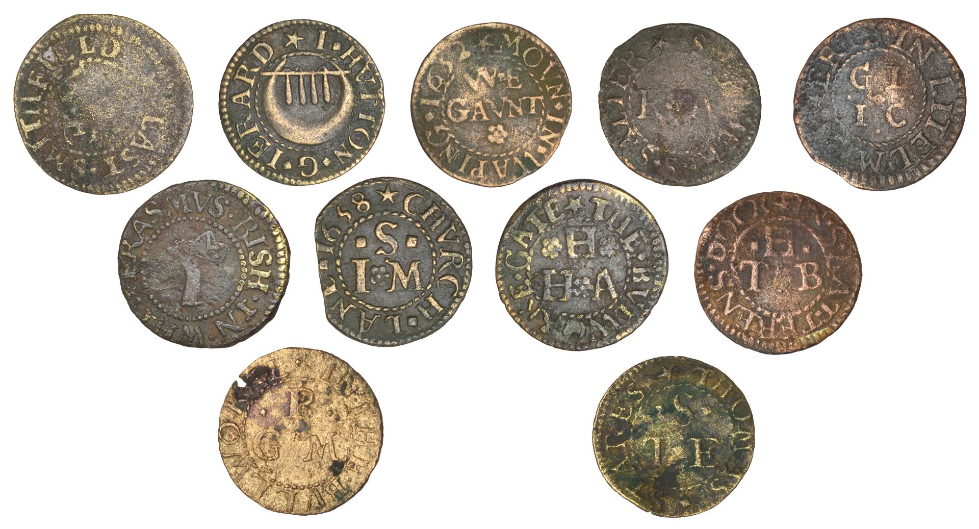 17th Century Tokens, LONDON (Metropolitan Middlesex), The Bulwark, George Packwood, Farthing... - Bild 2 aus 2