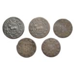 Great Barford, Mary Brine, Halfpence (3), 1.28g/3h, 1.20g/3h, 1.17g/3h (all GO 47A; N â€“; D 4...