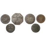 St Albans, Ralph Bradbury, Farthing, 1.02g/6h (N 2255; BW. 171); Edward Camfield, Farthings,...