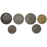 Miscellaneous Tokens and Checks, HERTFORDSHIRE, Hitchin, Hitchin Cocoa & Coffee House, brass...