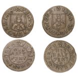 Rickmansworth, John Skidmore, Halfpence, 1666 (2), 2.14g/12h (N 2240; BW. 157-8), 1.28g/9h (...