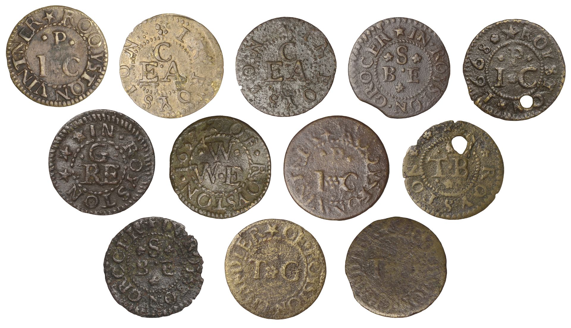 Royston (partly in Cambridgeshire prior to 1890), Thomas Bill, Farthing, 1664, 0.43g/12h (N... - Image 2 of 2