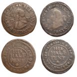 17th Century Tokens, KENT, Eastchurch, Will Manyringe, Halfpence (2), reads manyaringe, 1.58...