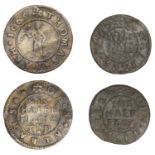 St Albans, Thomas Nash, Halfpenny, 1669, 1.00g/3h (N 2262; BW. 178); John Tisdalle, Halfpenn...