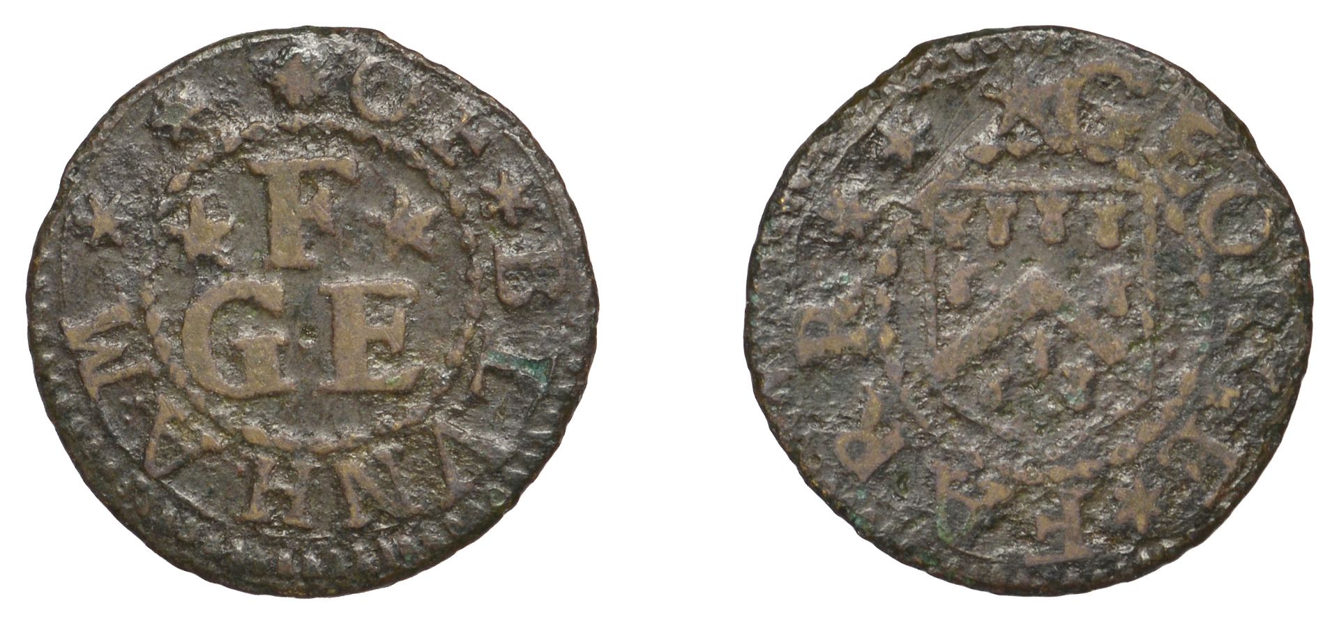 Blunham, George Farr, Farthing, 0.78g/12h (GO 26; N â€“; BW. 26). About fine, reverse better;...