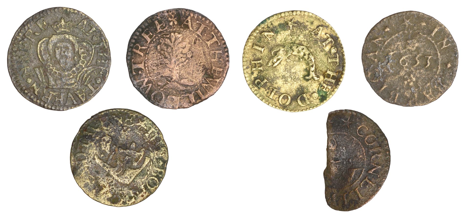 17th Century Tokens, LONDON (City), Barbican, Elizabeth Babington, Farthing, 1653, 0.57g/6h... - Image 2 of 2