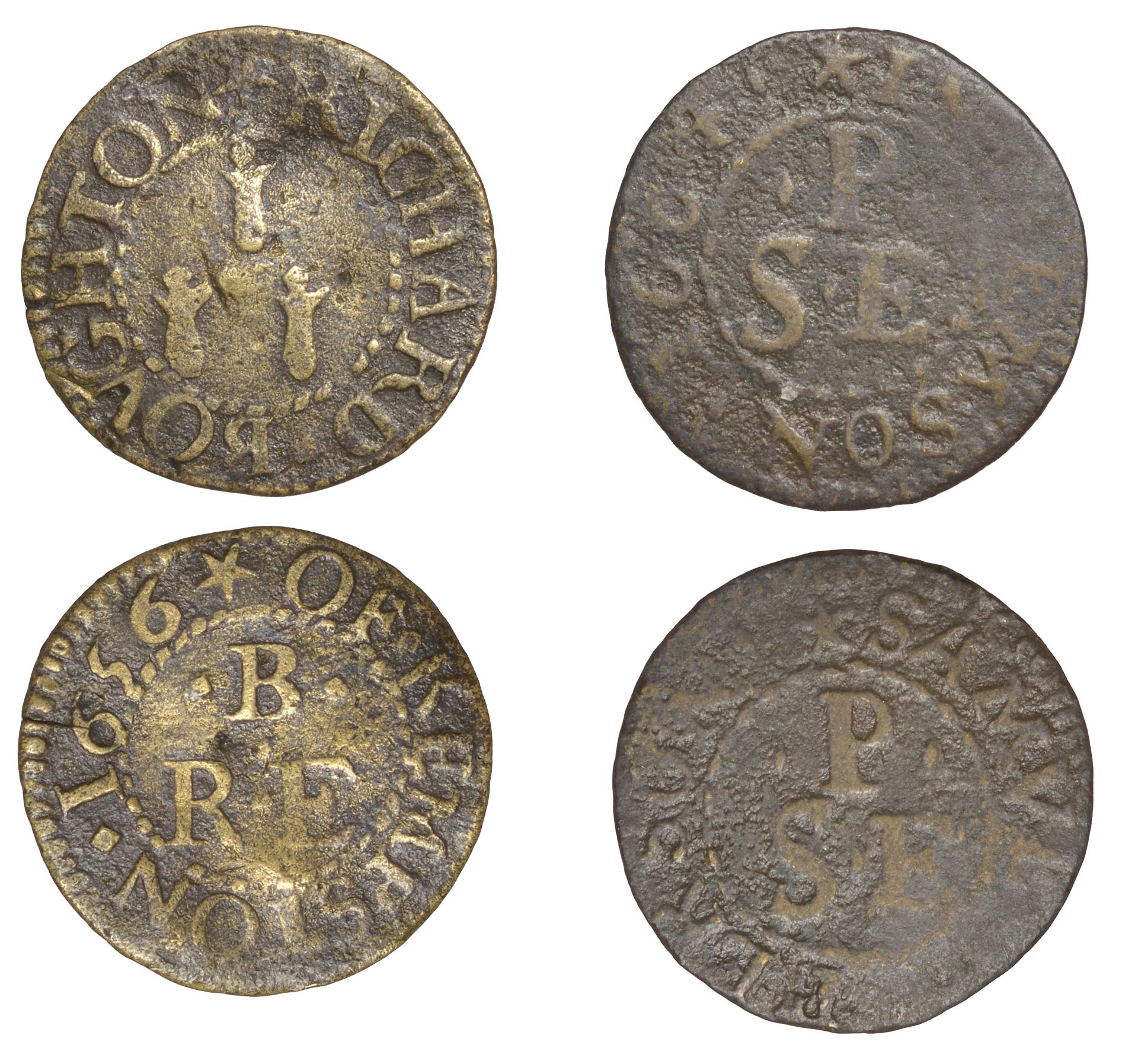 Kempston, Richard Boughton, Farthing, 1656, 0.87g/6h (GO 58A, this piece illustrated; N 34;...