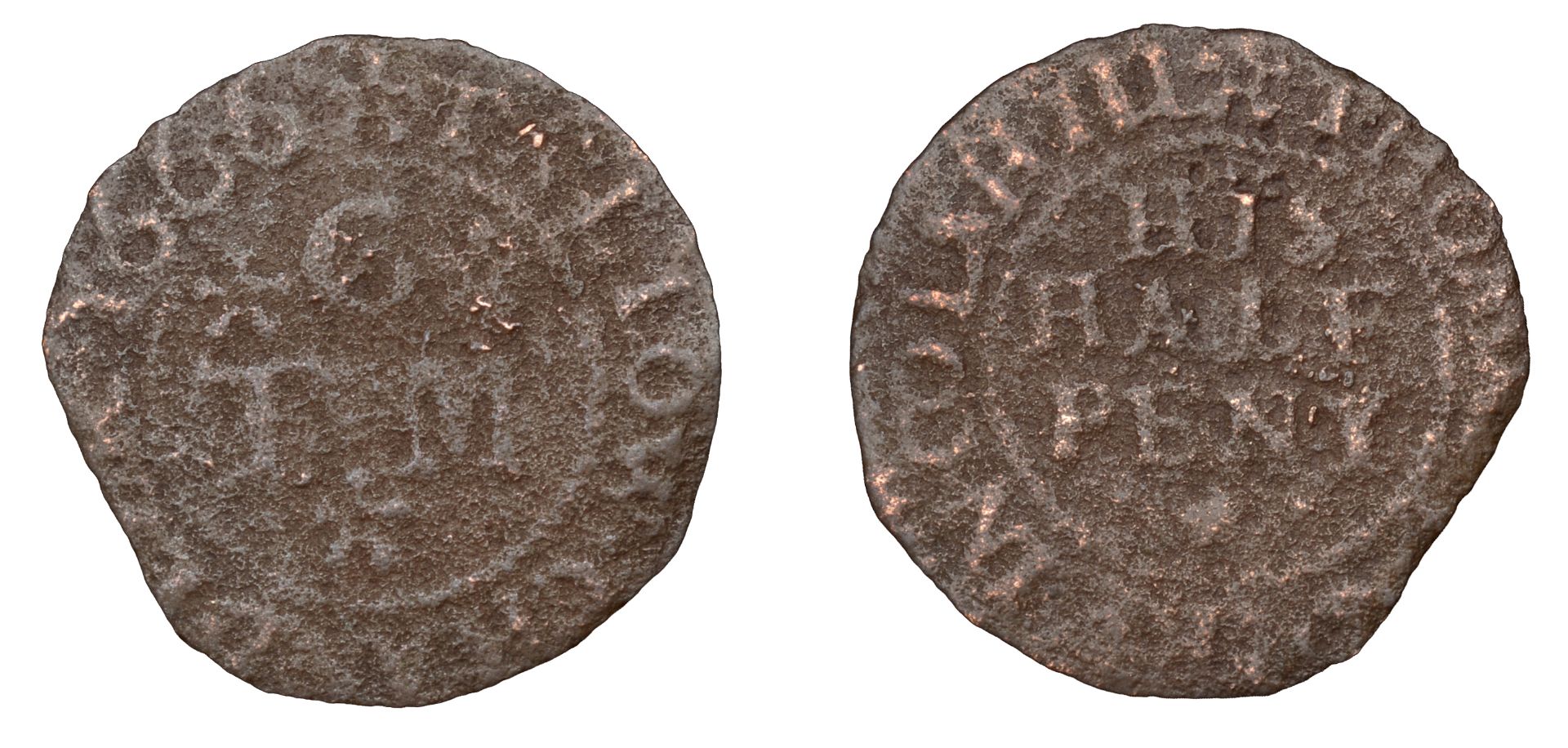 17th Century Tokens, WARWICKSHIRE, Coleshill, Thomas Crooke, Halfpenny, 1666, 0.59g/12h (N â€“...