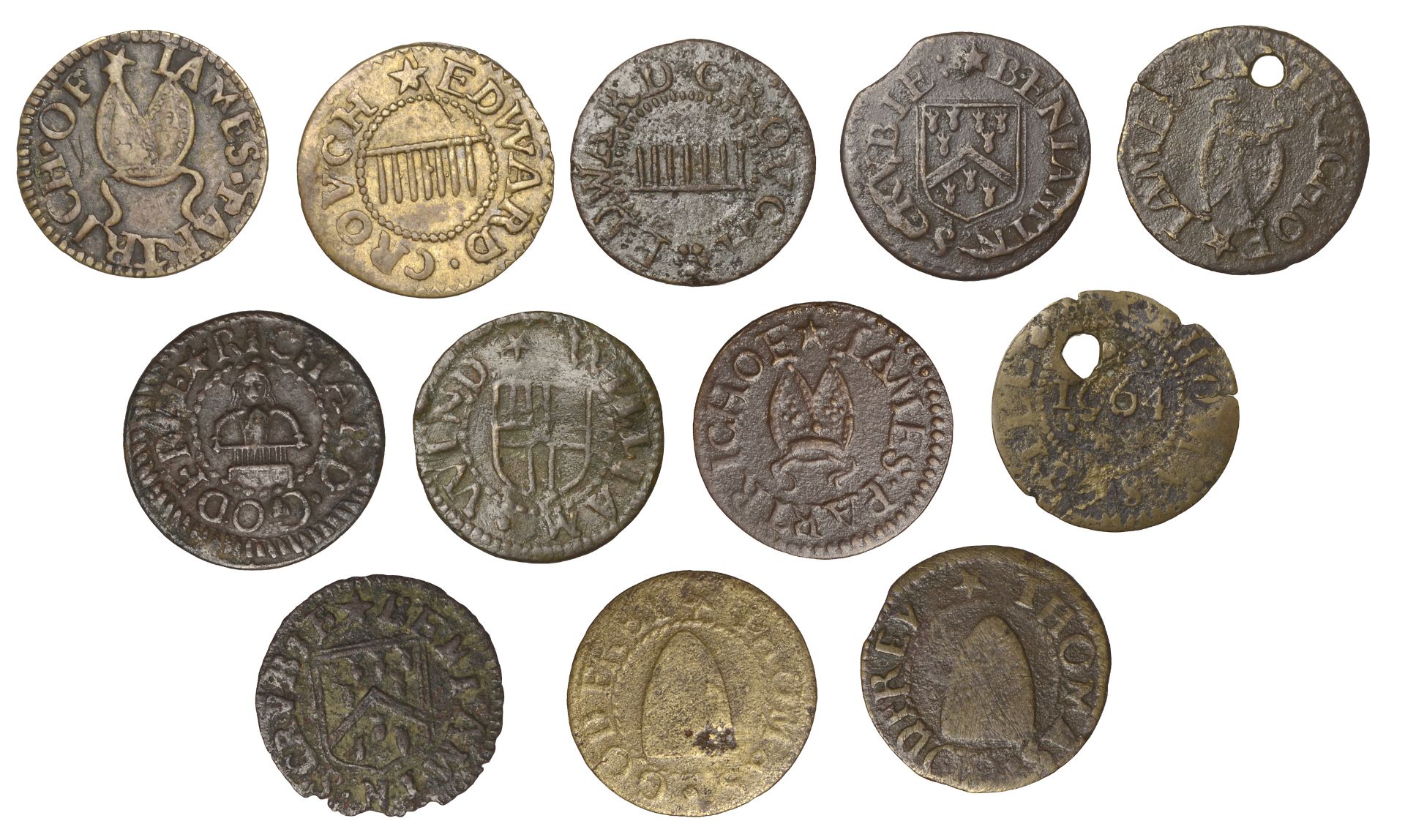 Royston (partly in Cambridgeshire prior to 1890), Thomas Bill, Farthing, 1664, 0.43g/12h (N...