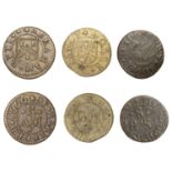 Hertford, Abraham Rutt, Farthing, 1666, 1.44g/12h (N 2206; BW. 107); Gorge Seely, Farthing,...