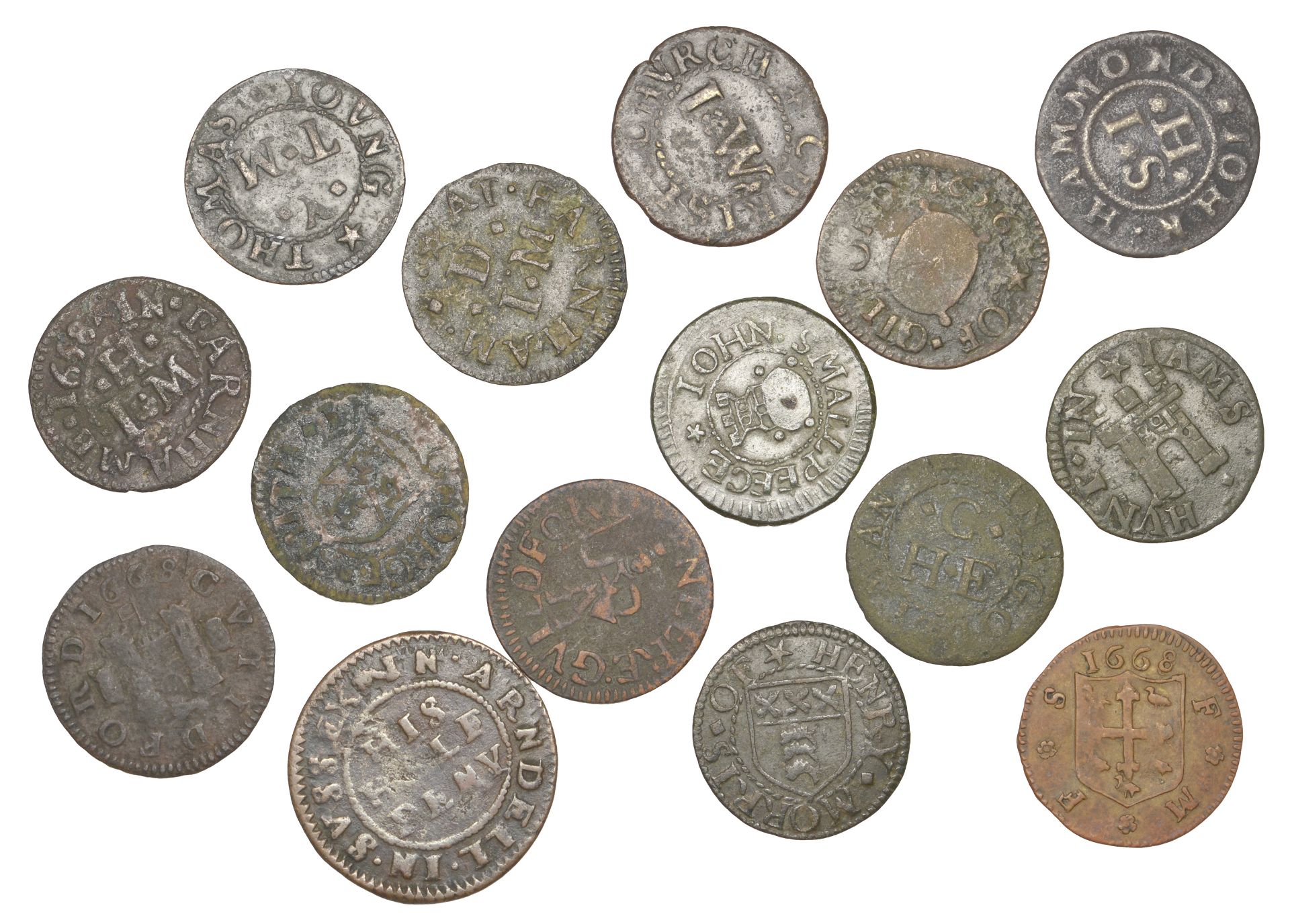 17th Century Tokens, HAMPSHIRE, Christchurch, John Welchman, Farthing, 1.02g/6h (N 1851; BW....