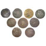 KENT, Rochester, William Campian, Farthing, 1658, 1.09g/6h (N 2698; BW. 460); Alice Cobham,...