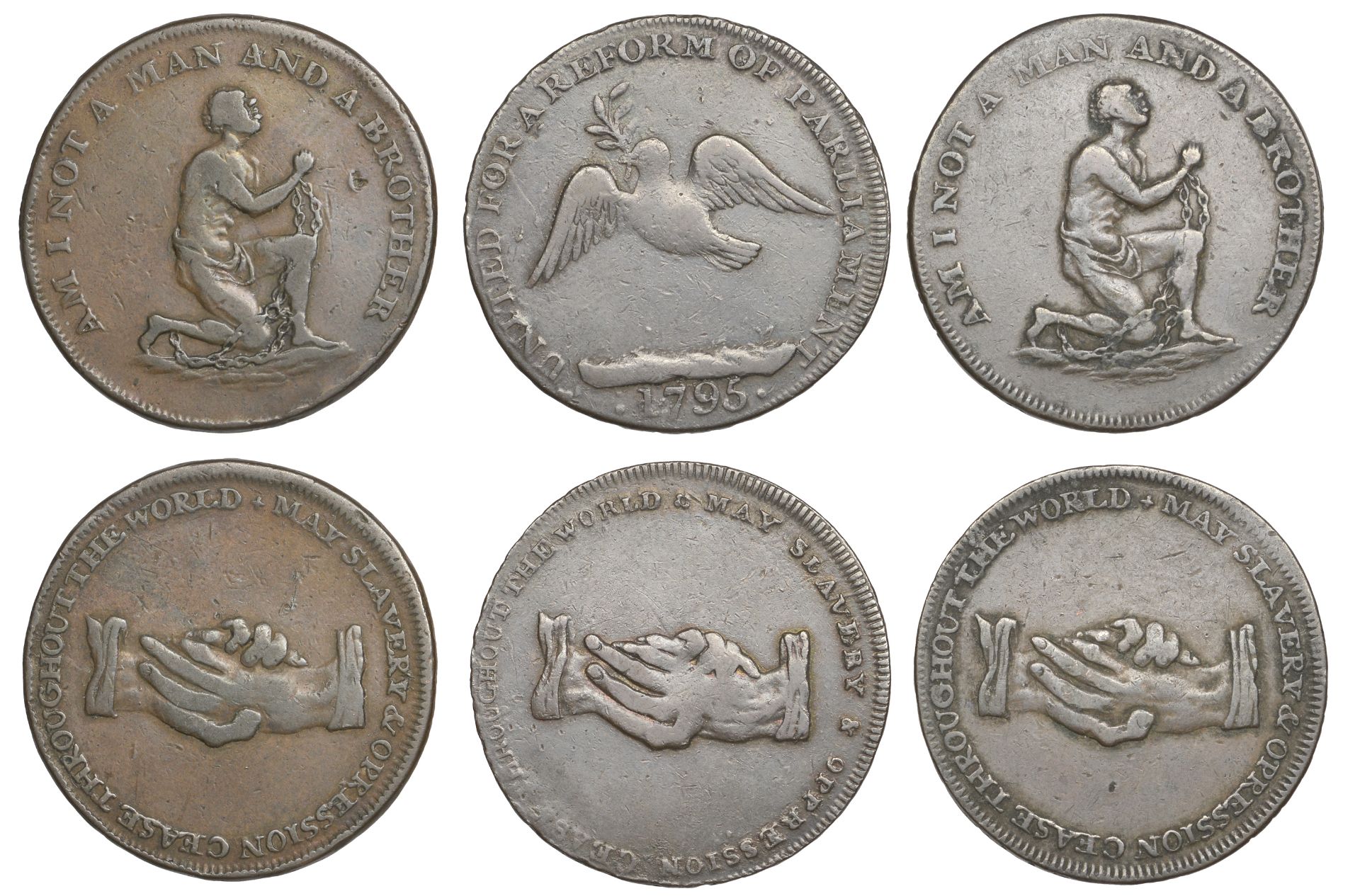 18th Century Tokens, LONDON, Piccadilly, London Corresponding Society, Lutwyche's mule Halfp...