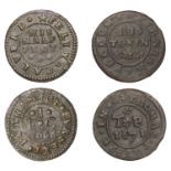 Furneux Pelham, Felix Calverd, Halfpenny, 1668, 2.25g/12h (N 2176; BW. 83); Thomas Phippe, H...