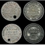 Co DURHAM, Winlaton, 1850 (2), silver and copper, boundaries perambulated, etc, revs. lords...