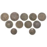 17th Century Tokens, LINCOLNSHIRE, Grantham, Overseers, Halfpenny, 1667, 2.21g/12h (OB 98a;...