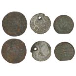 17th Century Tokens, Co CARLOW, Carlow, Garrett Quigley, Penny, 1.69g/3h (N 6185; Macalister...