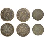 Lidlington, John Dawborne, Farthing, 0.64g/6h (GO 68; N 826; BW. 68), Halfpence (2), 1.98g/9...