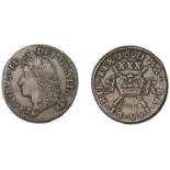 James II (1685-1691), Gunmoney coinage, Halfcrown, 1690 June, Limerick, 9.77g/12h (Withers M...
