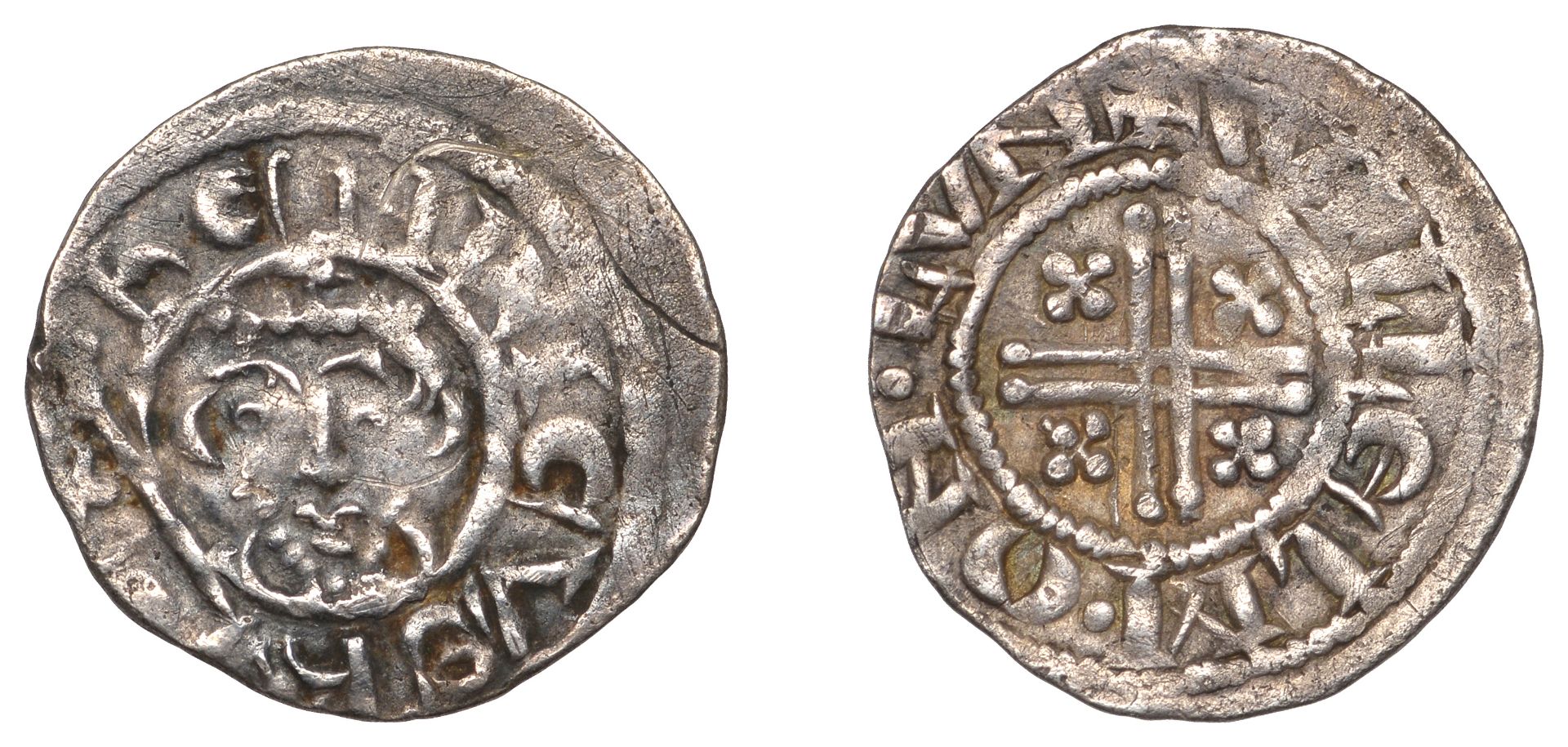 Richard I (1189-1199), Penny, class IVb, London, Willelm, willelm Â· on Â· lvn, 1.38g/9h (SCBI...