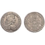 Charles II (1660-1685), Crown, 1664, second bust, edge xvi (ESC 362; S 3355). Good fine Â£20...