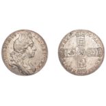 William III (1694-1702), Sixpence, 1696, first bust, early harp (ESC 1202; S 3520). Extremel...