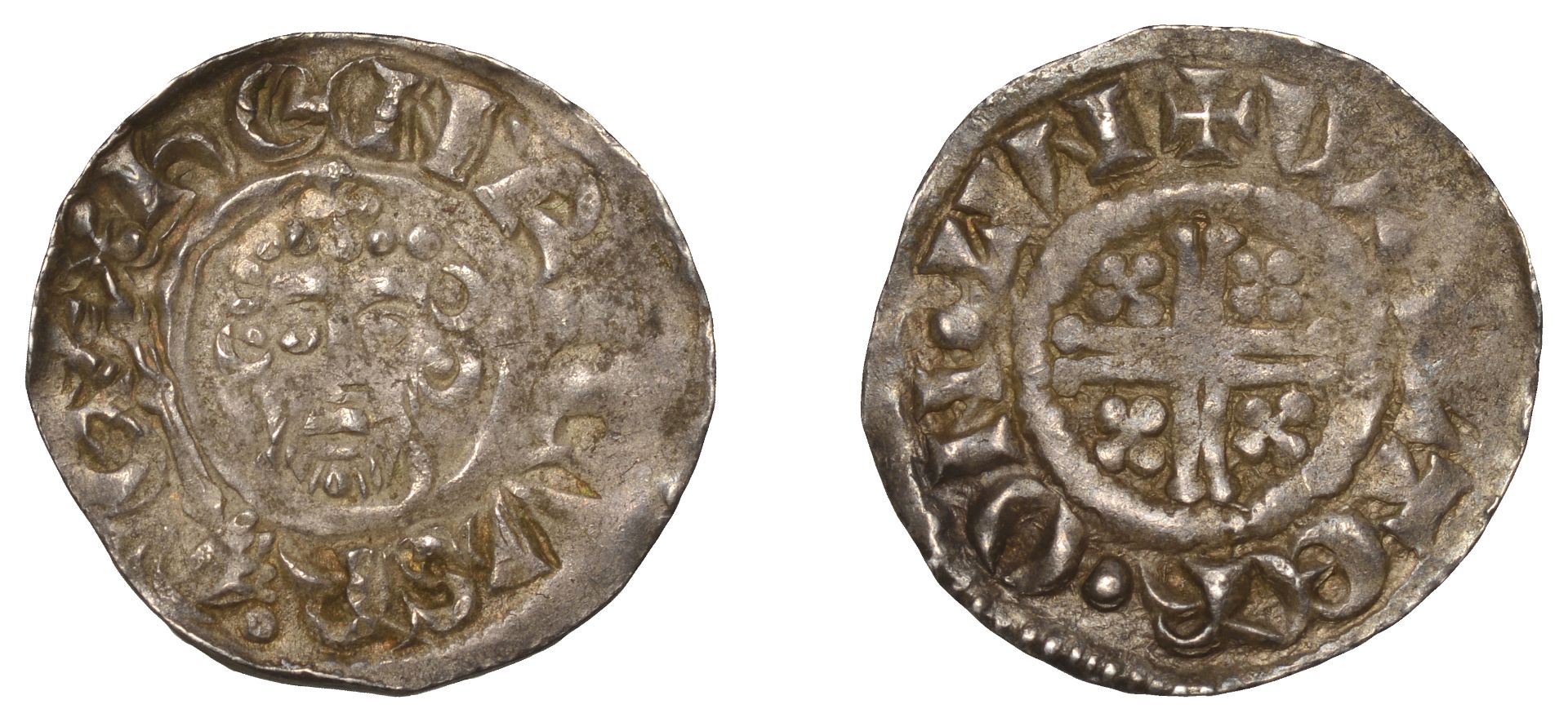 John (1199-1216), Penny, class Vc, London, Walter, walter Â· on Â· lvn (vn ligulate), 1.38g/6h...