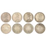 India, Victoria, Rupees (3), 1876, 1885b, 1901c (SW 5.20, 6.85, 6.159); BIKANIR, Victoria, R...