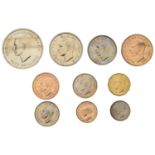 George VI (1936-1952), Proof set, 1951, Crown to Farthing [10]. About as struck; in card box...