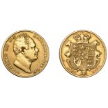 William IV (1830-1837), Sovereign, 1837 (M 21; S 3829B). Lightly polished, otherwise about v...
