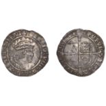 Henry VIII (1509-1547), Second coinage, Groat, Tower, mm. pheon, bust D, saltires in forks,...