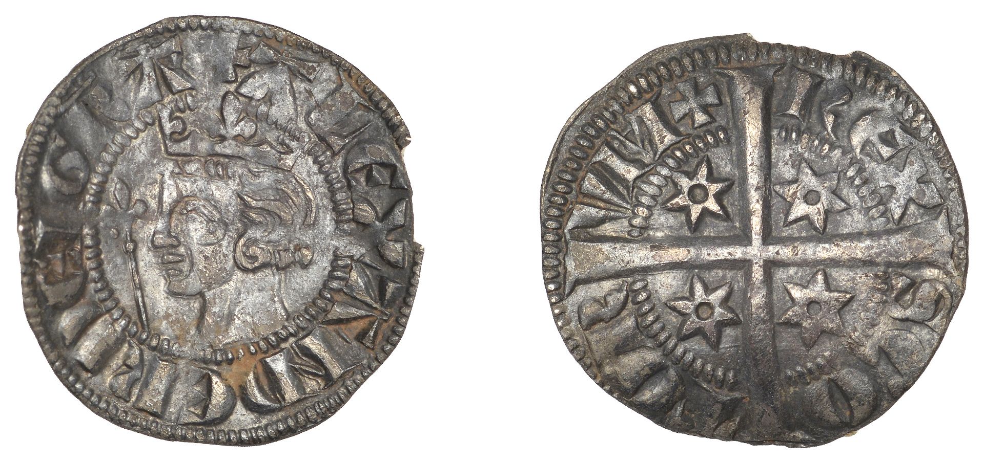 Alexander III (1249-1286), Second coinage, Sterling, class Mb2, four mullets of six points,...