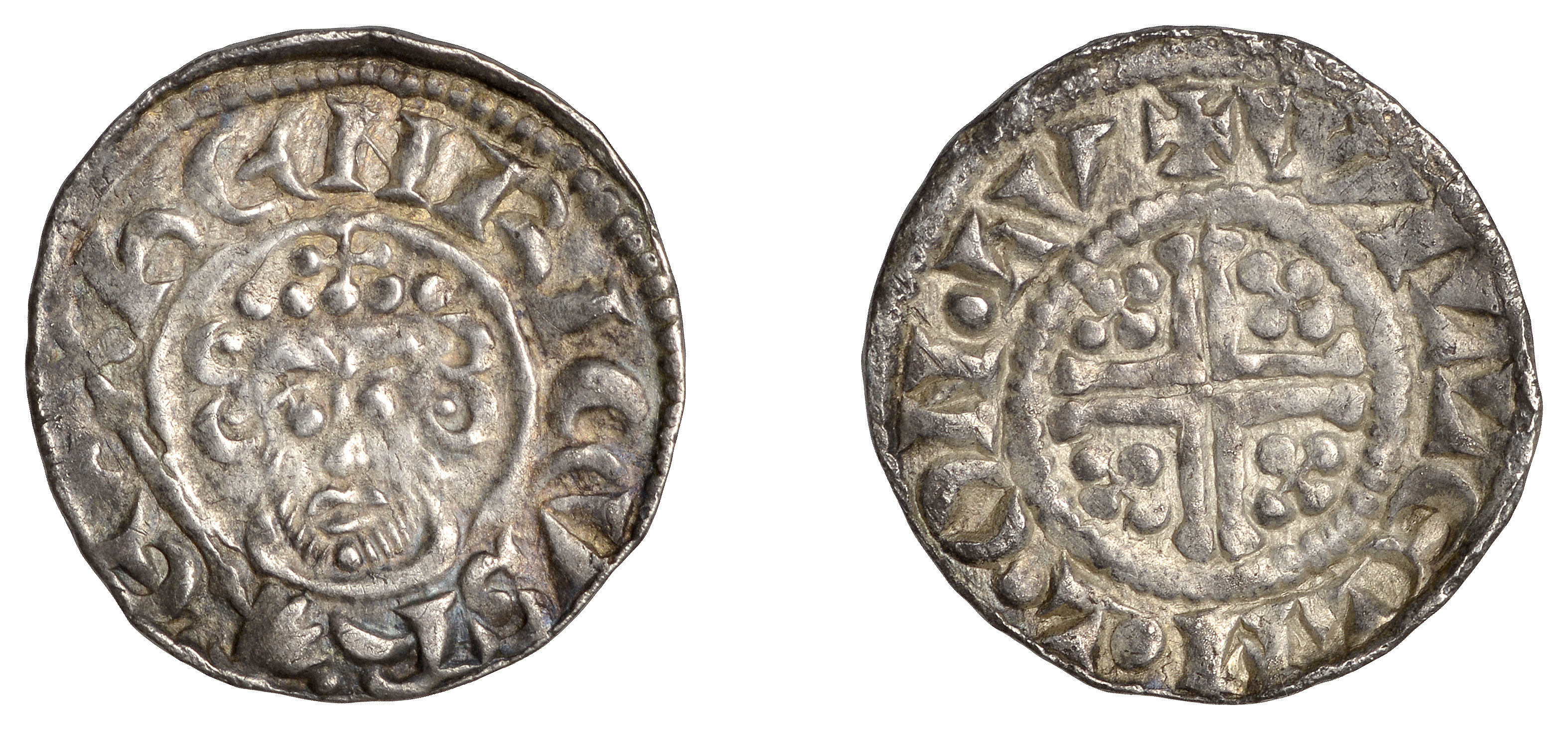 John (1199-1216), Penny, class Vb2, London, Willelm L, willelm Â· l Â· on Â· lv, 1.32g/1h (SCBI...