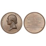 Glasgow University, Hunter Medal, a bronze award by N. MacPhail, bare head left, rev. legend...