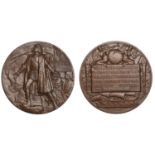 USA, World's Columbian Exposition, Chicago, 1893, a bronze award medal by C.E. Barber, figur...