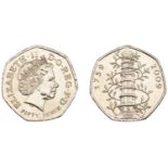 Elizabeth II (1952-2022), Decimal issues, Fifty Pence, 2009, Kew Gardens (S H19). Extremely...