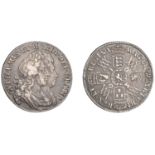 William and Mary (1688-1694), Halfcrown, 1693, 3 over inverted 3, edge qvinto (ESC 857; S 34...