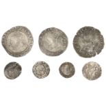 Henry VII, Penny, Sovereign type, London, no mm., two pillars to throne, saltire stops, 0.71...