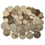 Miscellaneous, Assorted World coins, in silver (33), base metal (49) [82]. Varied state Â£10...