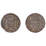 James I (1603-1625), Farthing, Lennox type 4, mm. triangle, 0.52g/12h (E 53d; BMC 110; S 268...