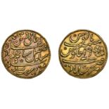 India, EIC, Bengal Presidency, a jeweller's copy of a Murshidabad Mohur, yr 19, 6.87g/11h (M...