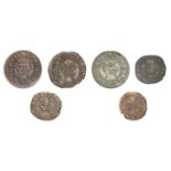 Charles I (1625-1649), Farthings (6), Maltravers type 2 (2), mm. bell, 0.54g/12h, mm. lis, 0...