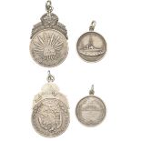 AUSTRALIA, Victory of HMAS Sydney over SMS Emden, 1914, a silver medal, signed AW, rev. name...