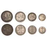 Victoria (1837-1901), Maundy set, 1894, with currency Threepence instead of Maundy (ESC 3552...