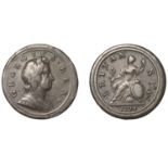 George I (1714-1727), Halfpenny, 1724 (BMC 806; S 3660). Very fine Â£80-Â£100
