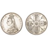 Victoria (1837-1901), Double Florin, 1889 (ESC 2701; S 3923). Lightly cleaned, otherwise ext...